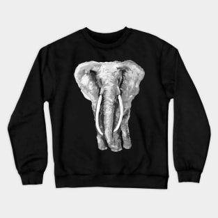 Black and White Elephant 2 Crewneck Sweatshirt